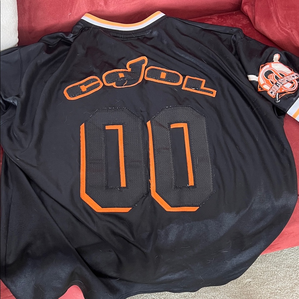 Black and Orange Sports Jersey